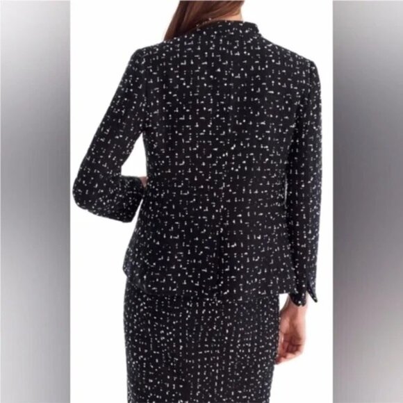 J. Crew 365 Tweed Going Out Blazer Jacket in Deepest Navy Size 8 J8119 - Picture 4 of 16